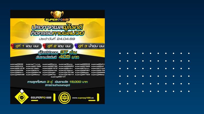 โปรโมชั่น superpg1688 ภาพรวมกิจกรรมล่าสุด
